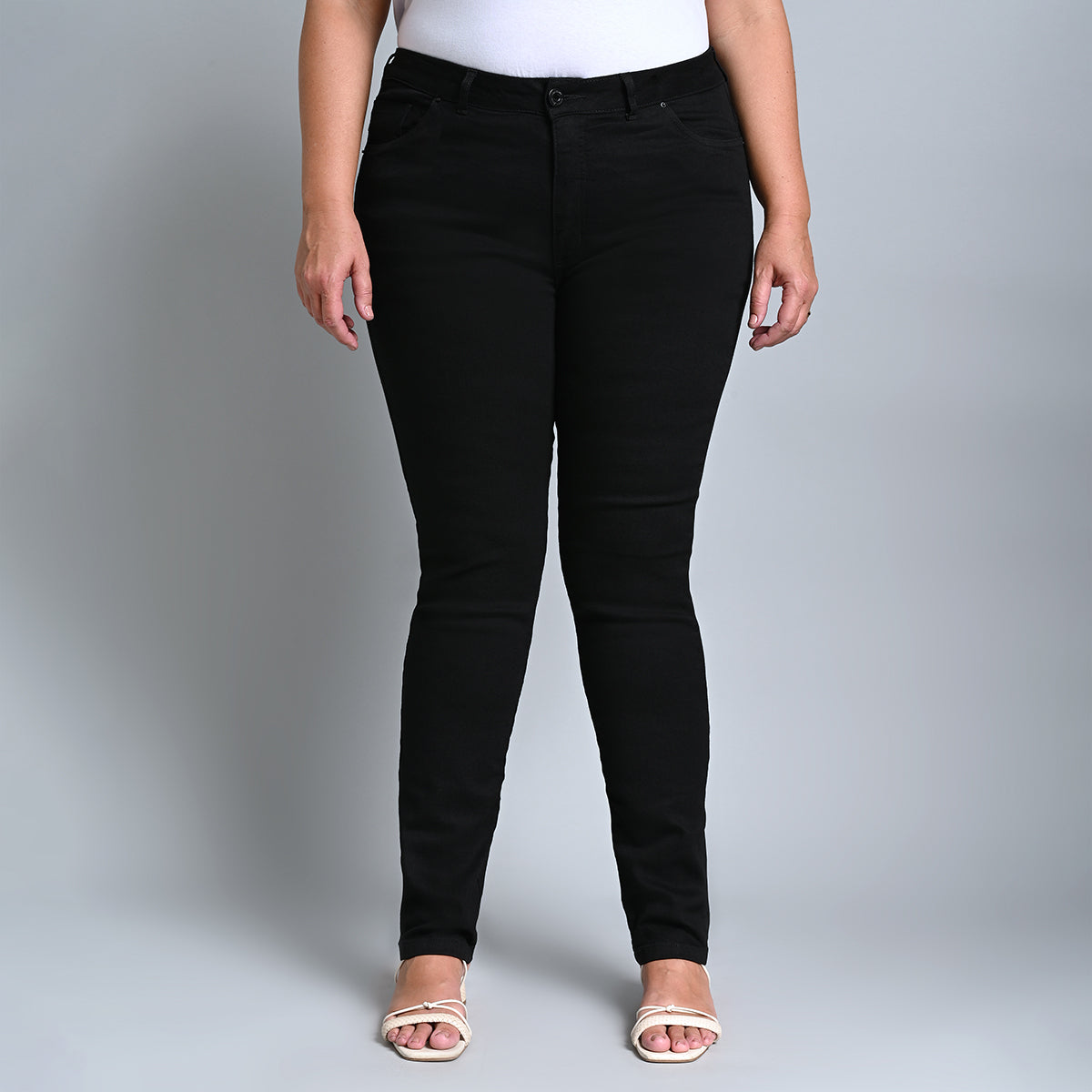 Calça Jeans Feminina Cigarrete Plus Size - 37858