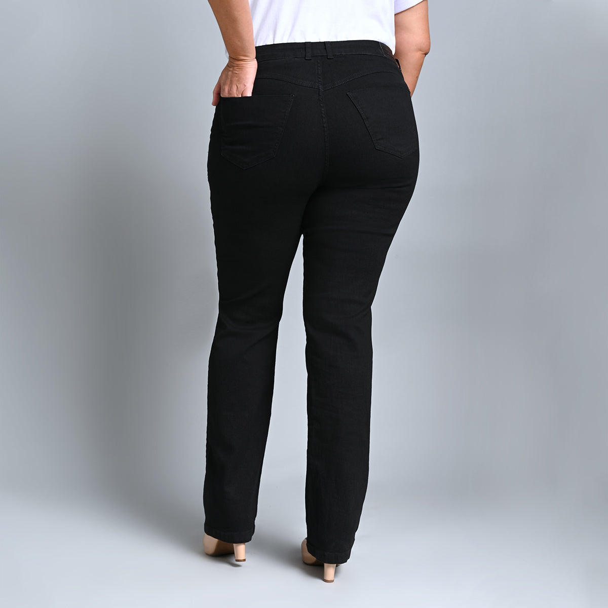 Calça Feminina Plus Size Reta  Aiko - 37859