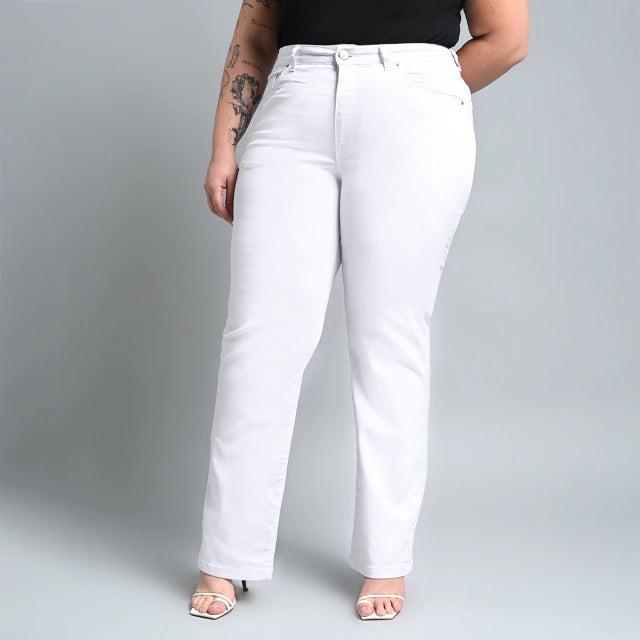 Calça Feminina Plus Size Tinto El - 38684