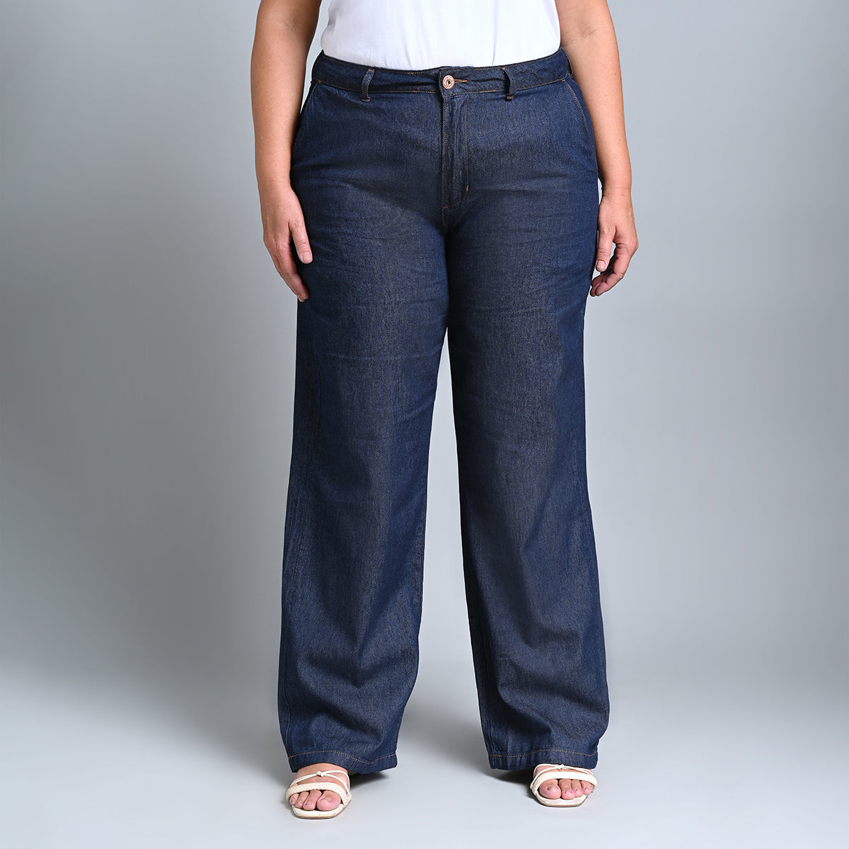 Calça Feminina Wide Leg Plus Size - 39036