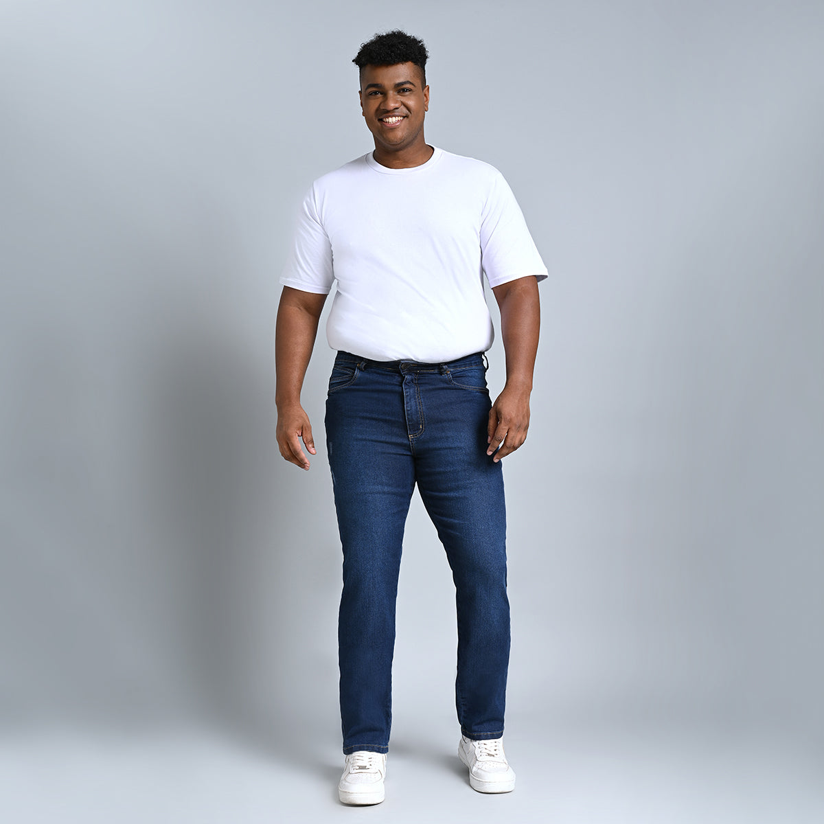 Calça Masculina Reta Plus Size - 39094