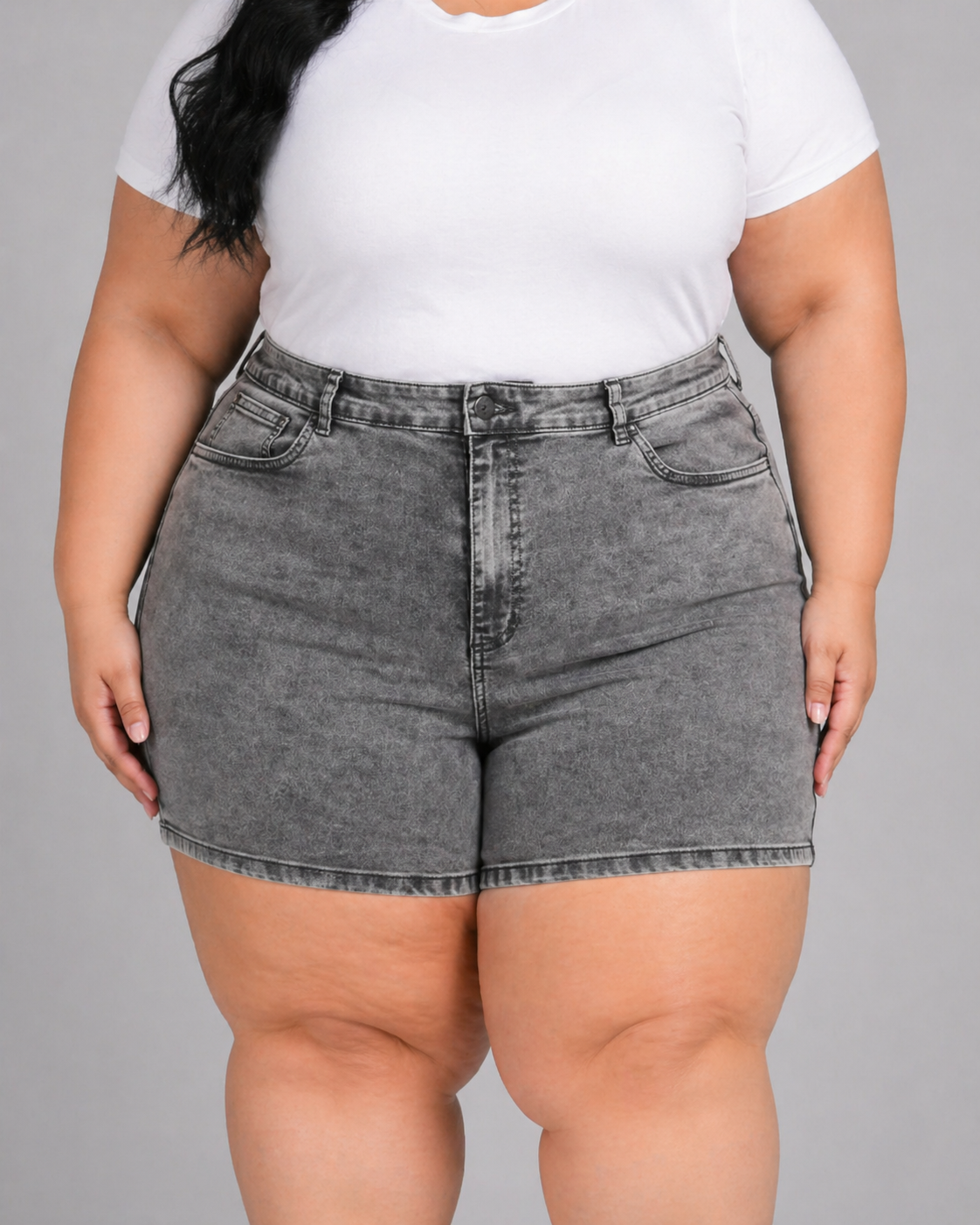 Bermuda Feminina Meia Coxa Plus + El - 39106
