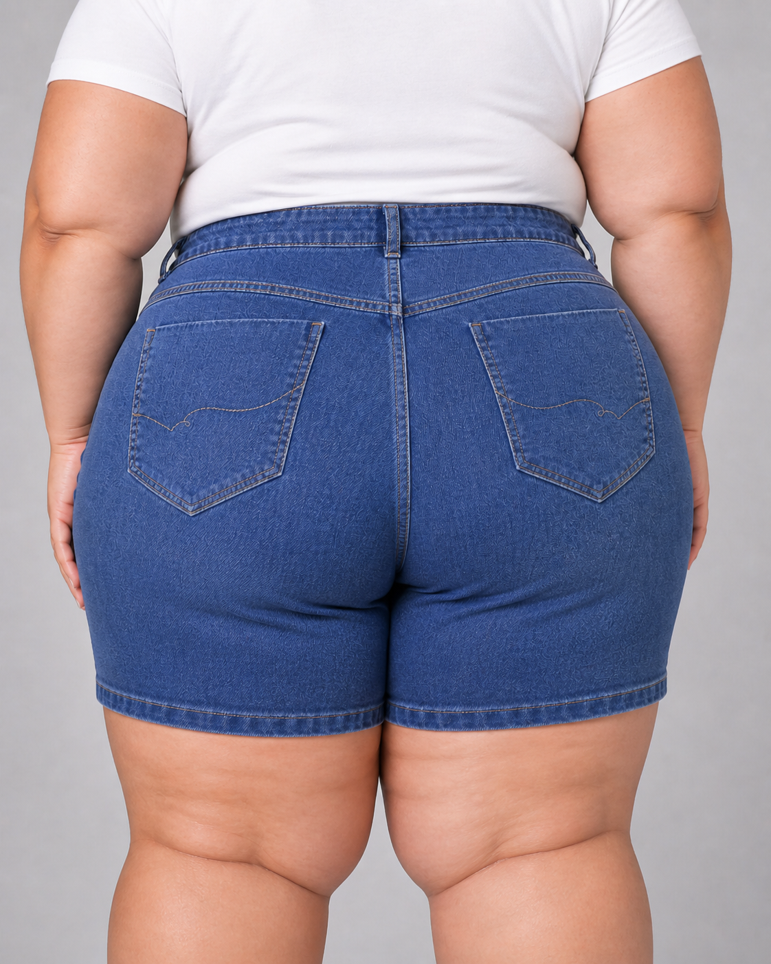 Bermuda Feminina Meia Coxa Plus + El - 39113
