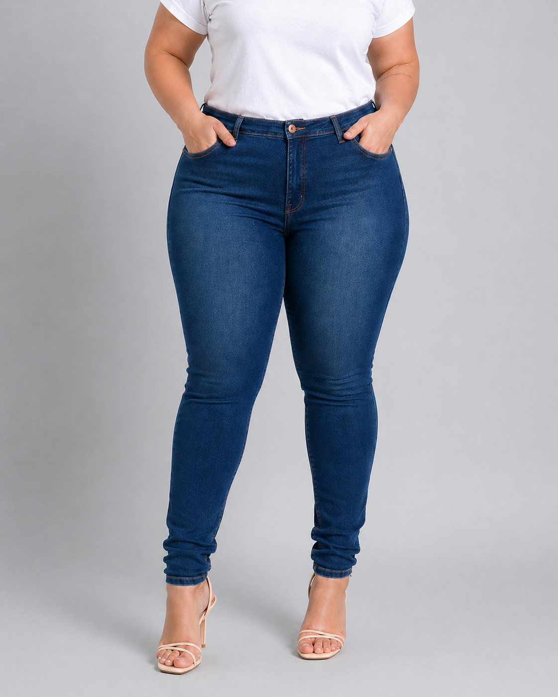 Calça Cigarrete Jeans Plus Size - 39162