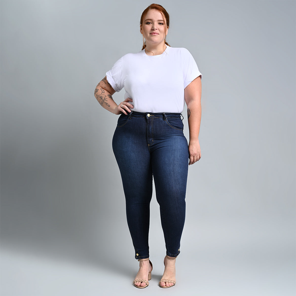 Cigarrete Midi Plus Size El - 39232