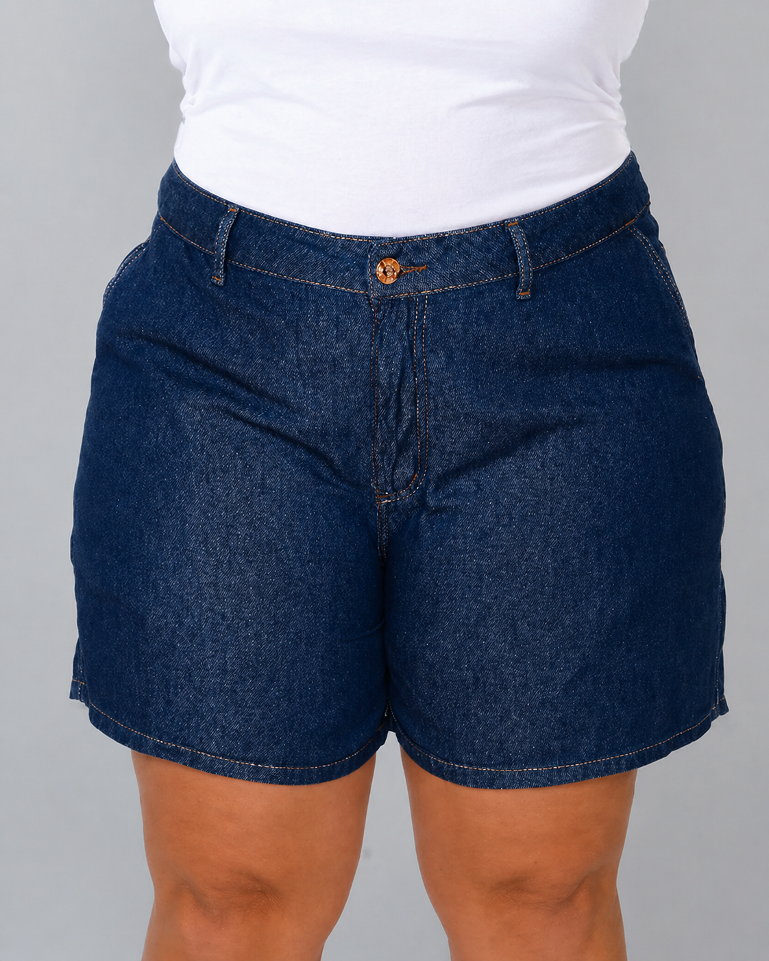 Bermuda Feminina Meia Coxa Plus Size - 39278