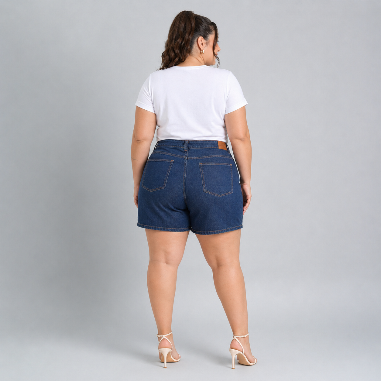Bermuda Feminina Meia Coxa Plus Size - 39278