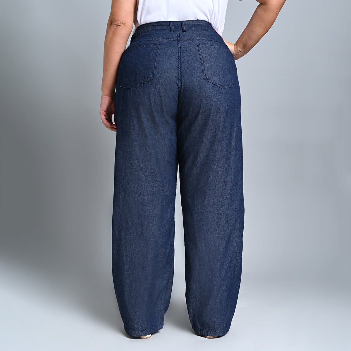 CALÇA FEMININA WIDE LEG PLUS SIZE - 39315