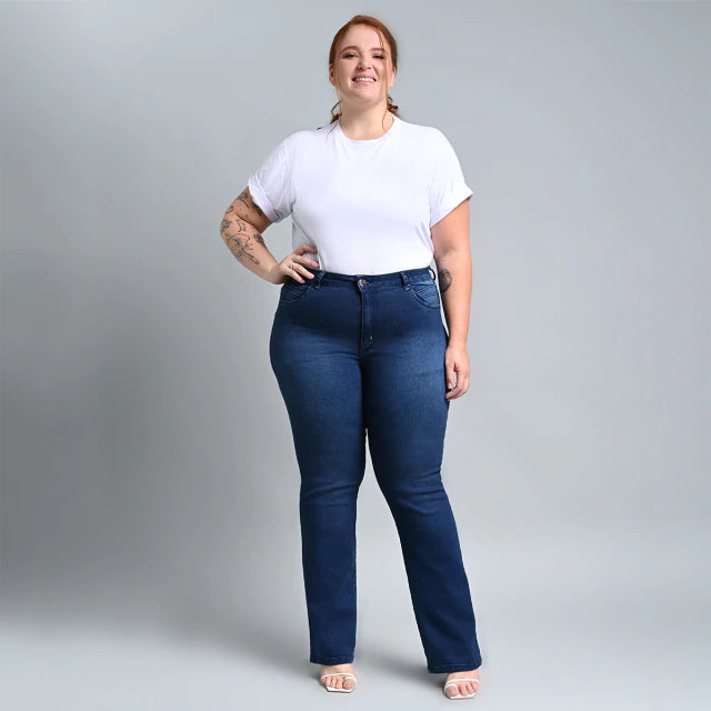 Calça Feminina Reta Plus Size El - 39340
