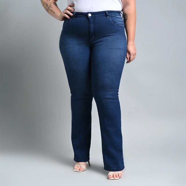 Calça Feminina Reta Plus Size El - 39340