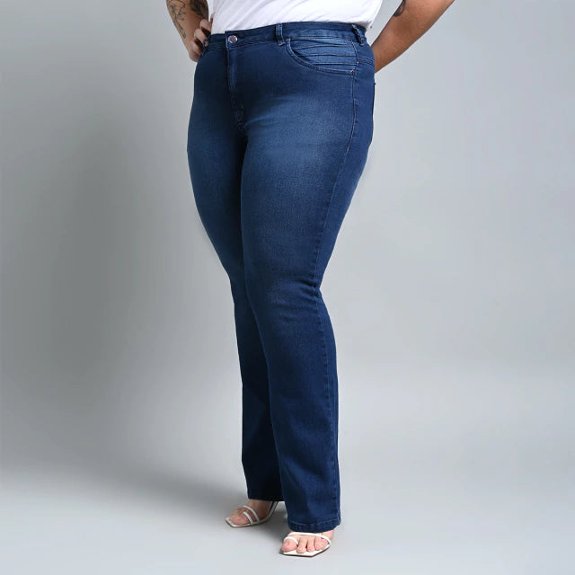 Calça Feminina Reta Plus Size El - 39340