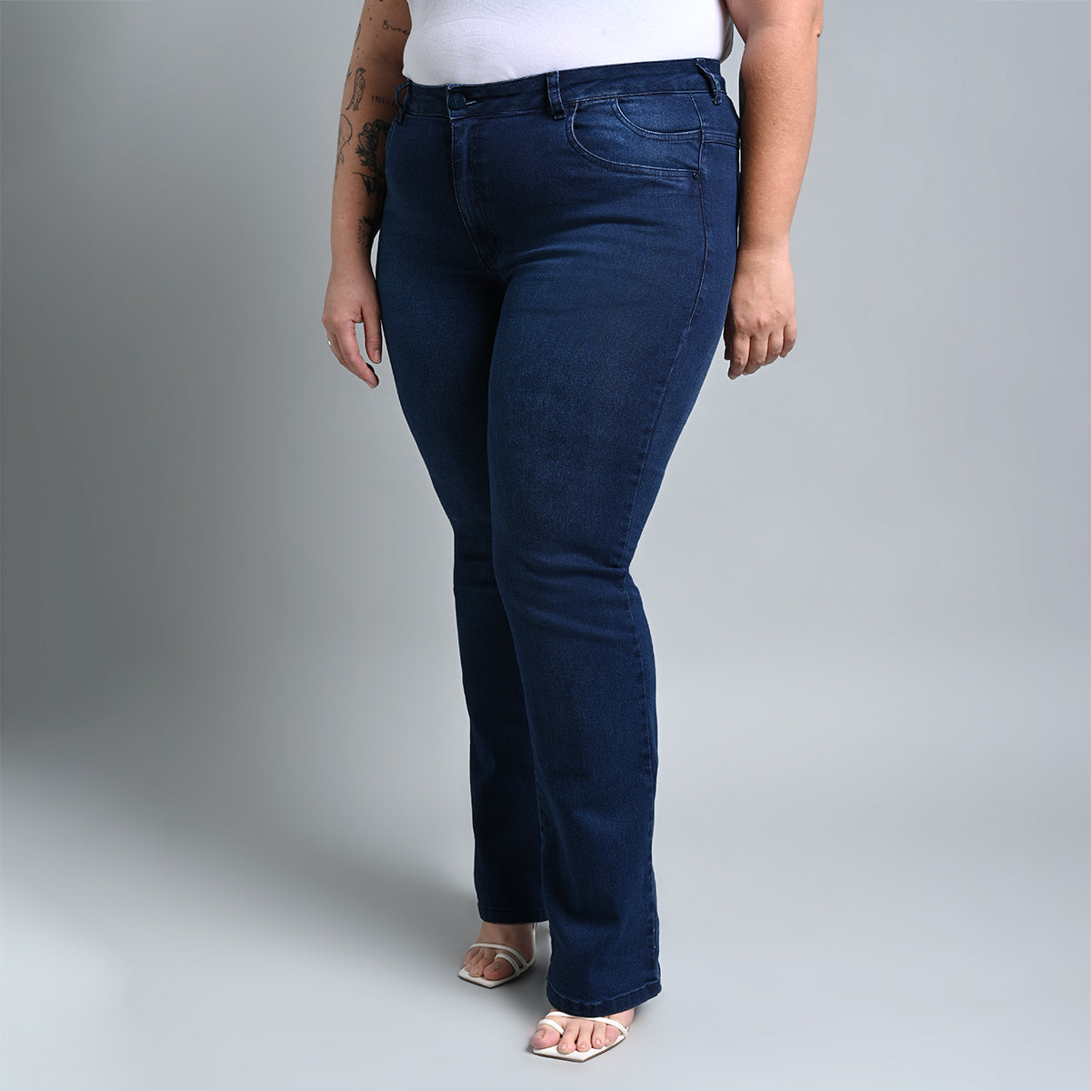 Calça Feminina Reta Plus Size EL - 39357