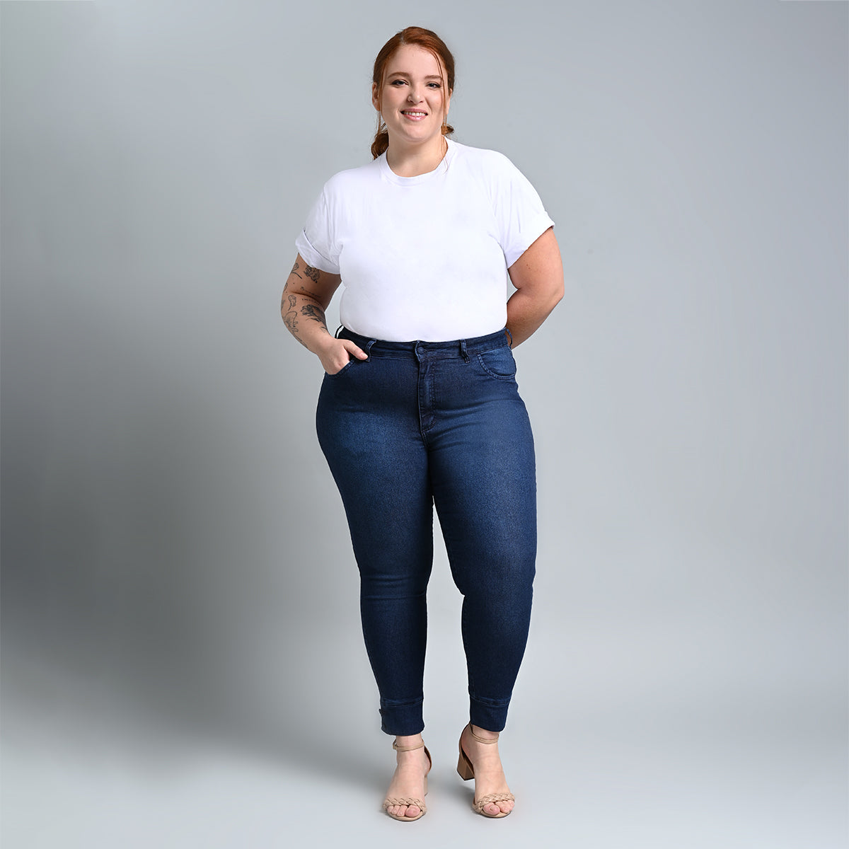 Cigarrete Midi Plus Size El - 39361