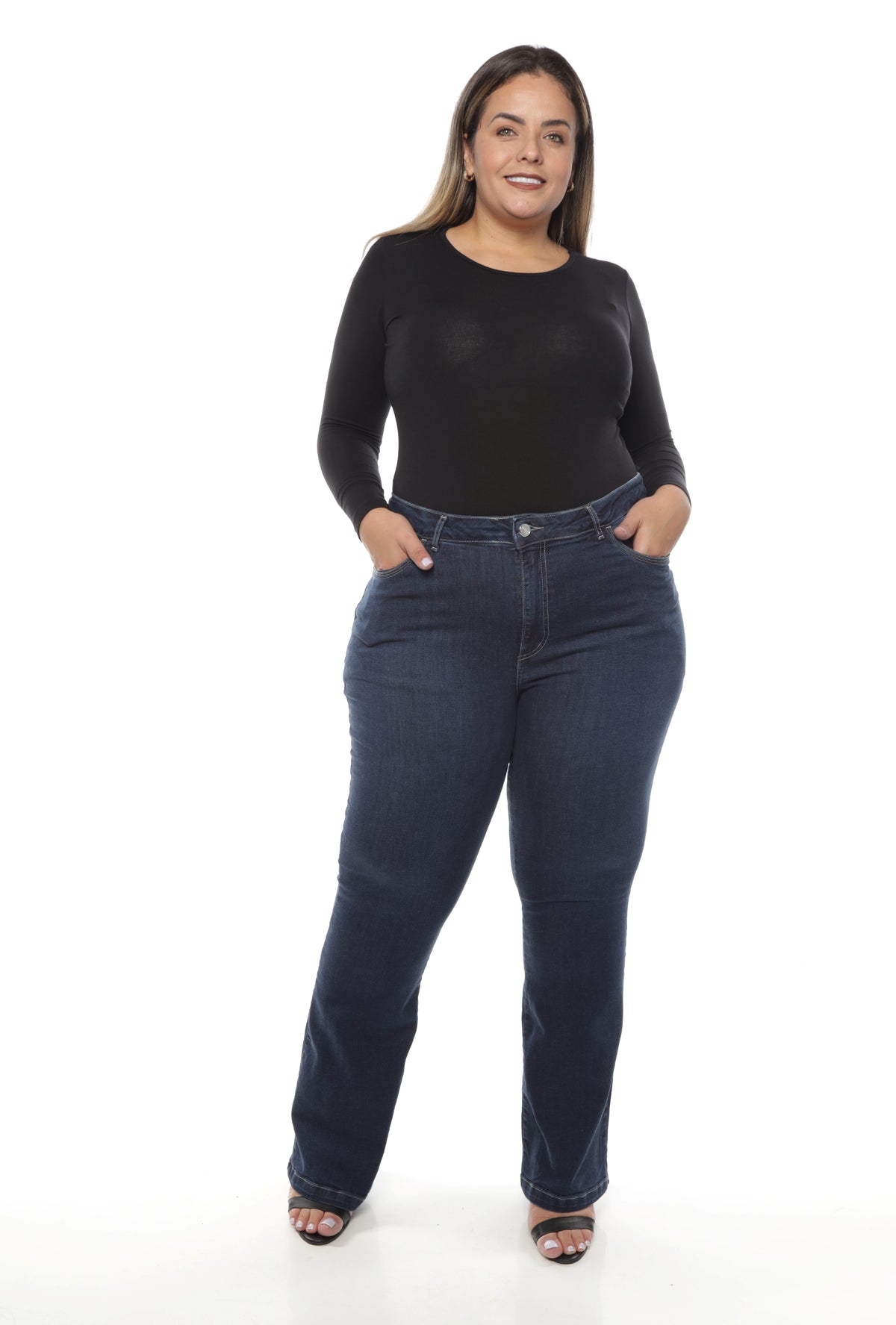 Calça Feminina Boot Cut Plus Size El - 39425