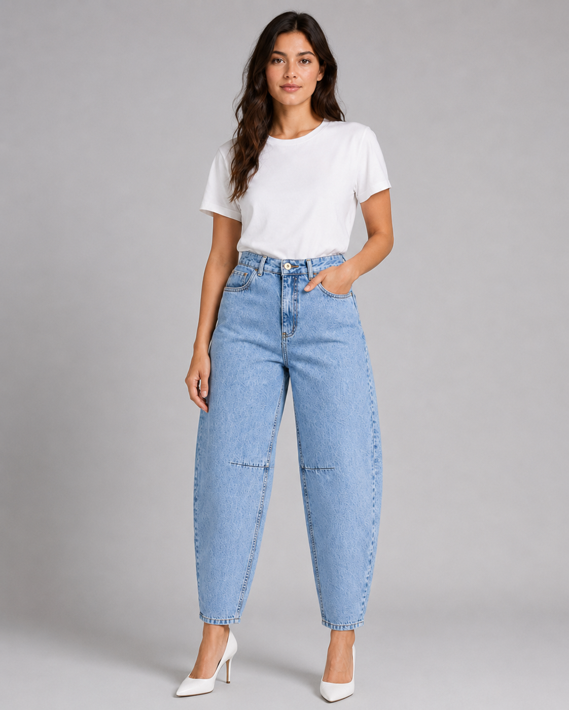 Calça Feminina Barrel Regular - 39458