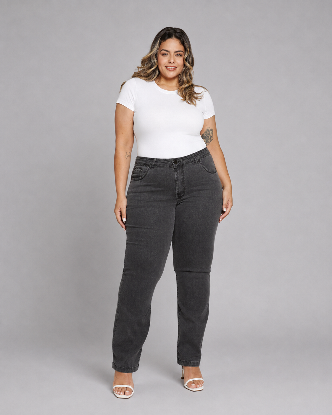 Calca Feminina Reta Plus Size El - 39433