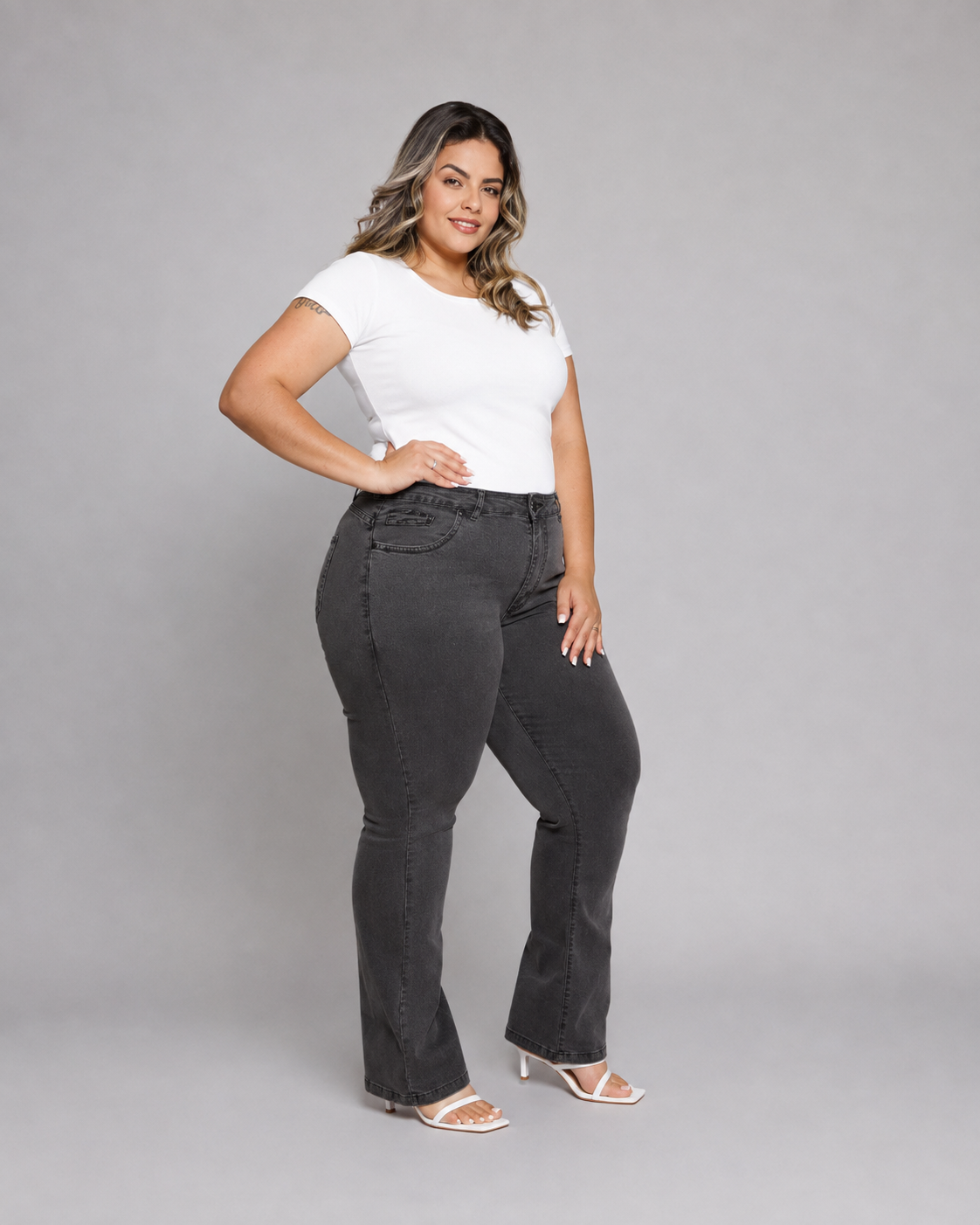 Calca Feminina Reta Plus Size El - 39433