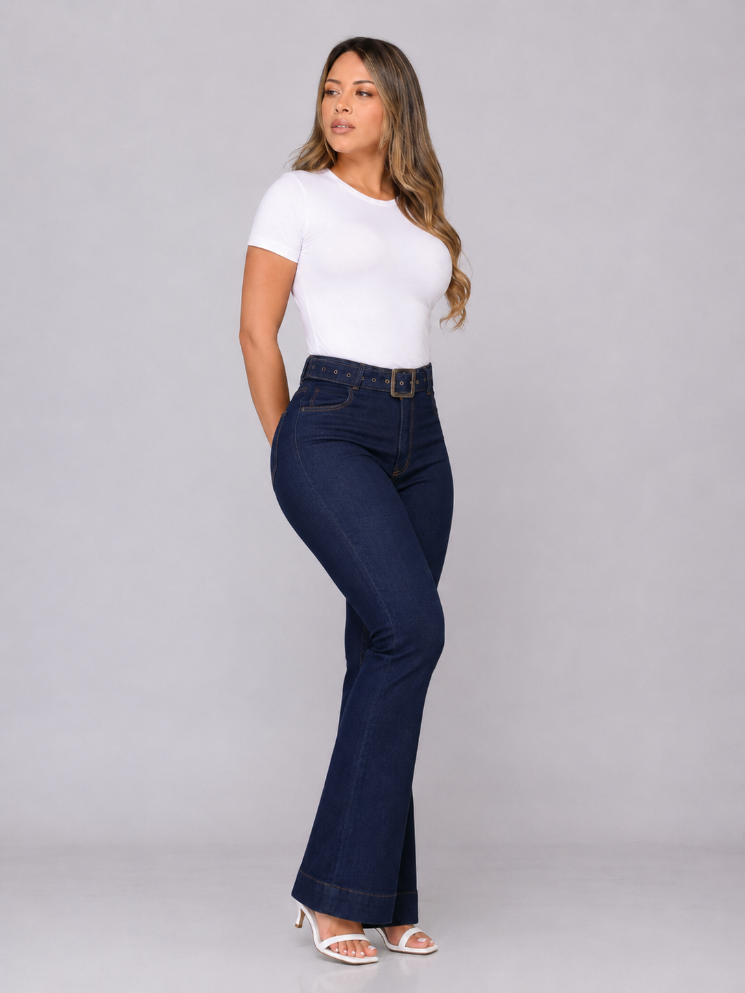 Calça Jeans Feminina Flare - 37761