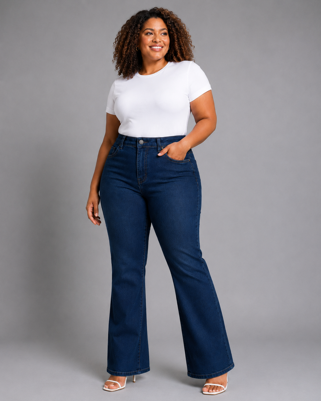 Calça Feminina Boot Cut Plus Size El - 39425