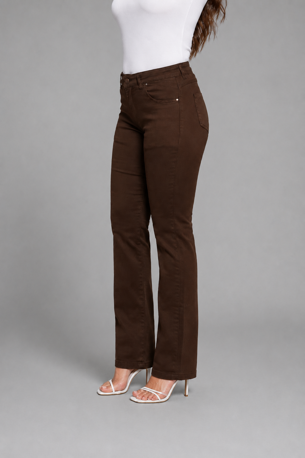 Calca Feminina Reta Regular Tinto El - 39445