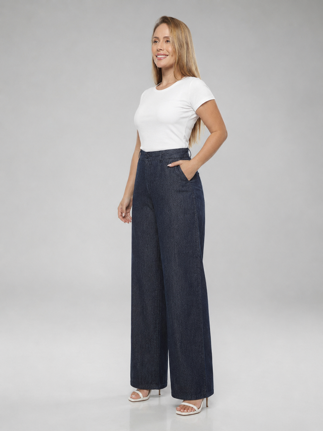 Calça Feminina Wide Leg Regular - 39316