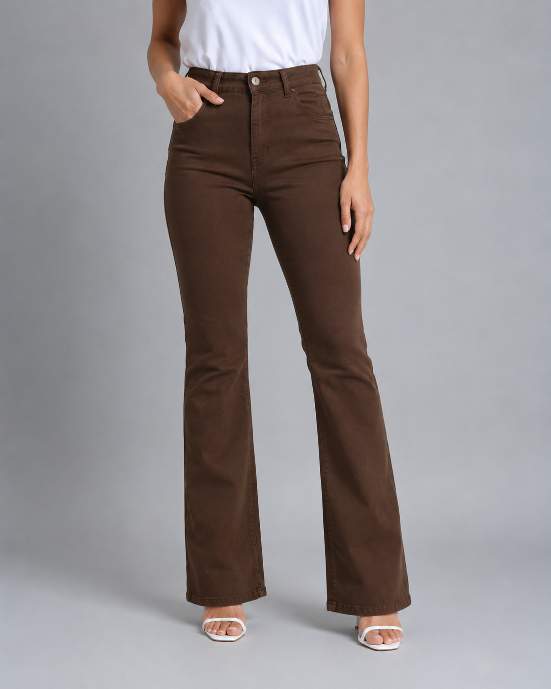 Calça Flare Regular Tinto EL - 39427