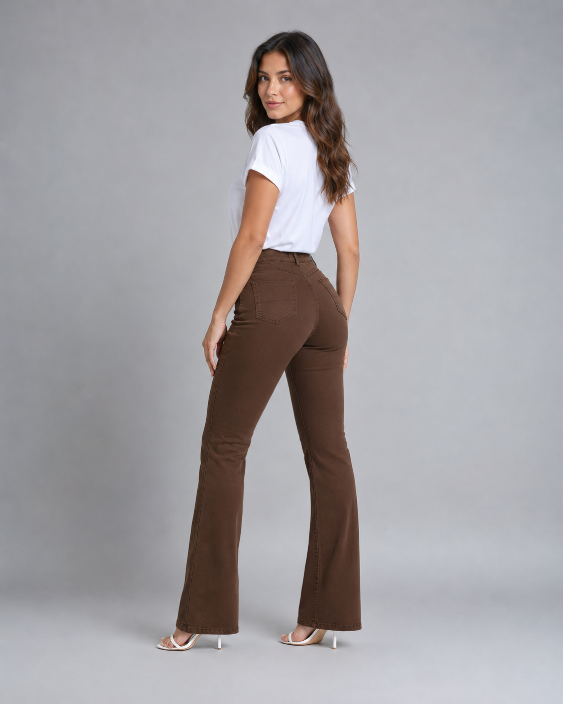 Calça Flare Regular Tinto EL - 39427