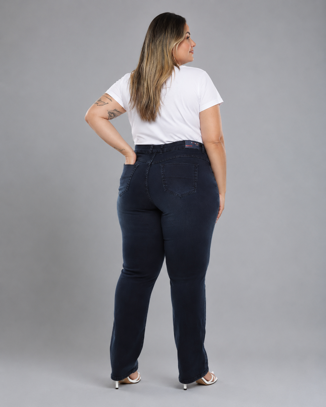 Calça Reta Plus Size EL - 39395
