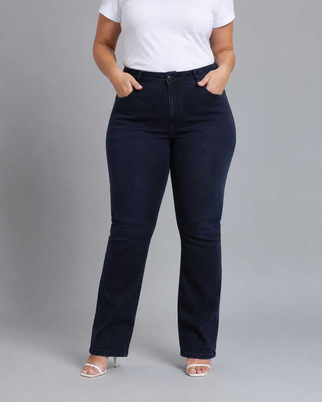 Calça Reta Plus Size EL - 39395