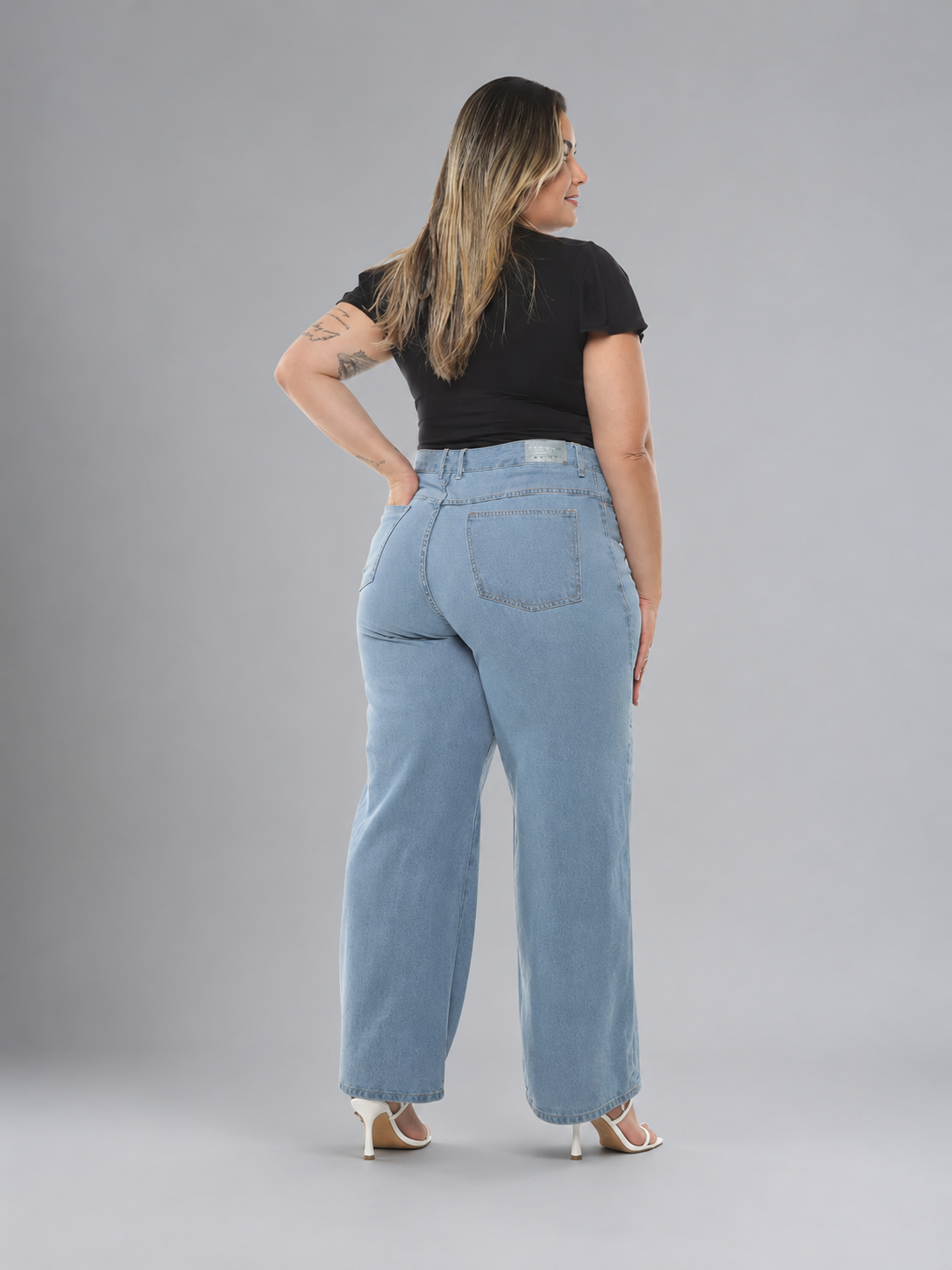 Calça Wide Leg Plus Size - 39423