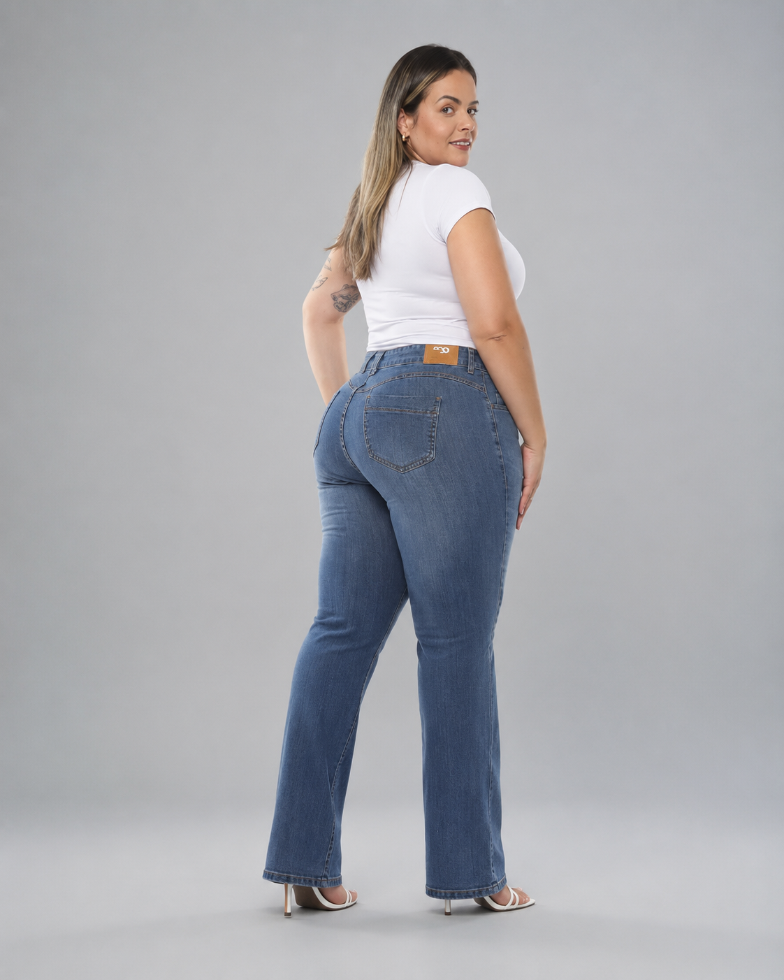 Calça Reta Plus Size - 39414