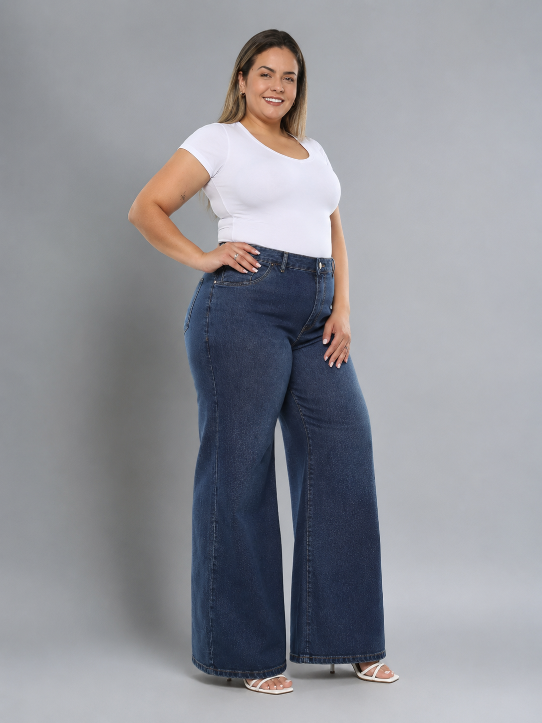 Calça Wide Leg Plus Size El - 39413