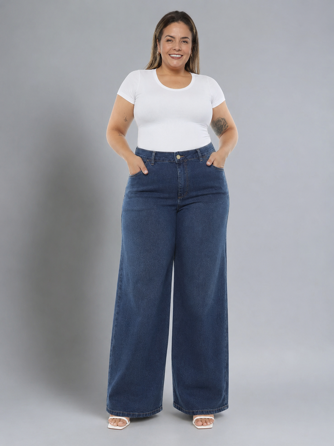 Calça Wide Leg Plus Size El - 39413