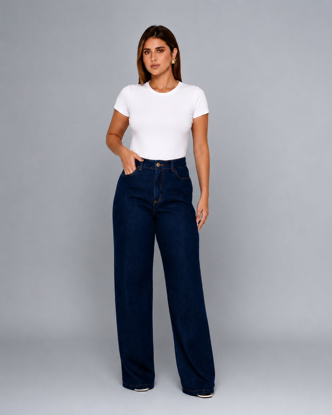 Calca Fem Wide Leg Regular - 39013