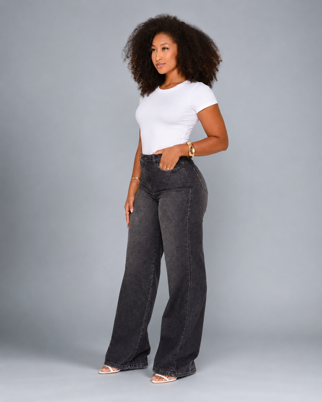 Calça Feminina Wide Leg Regular - 39216