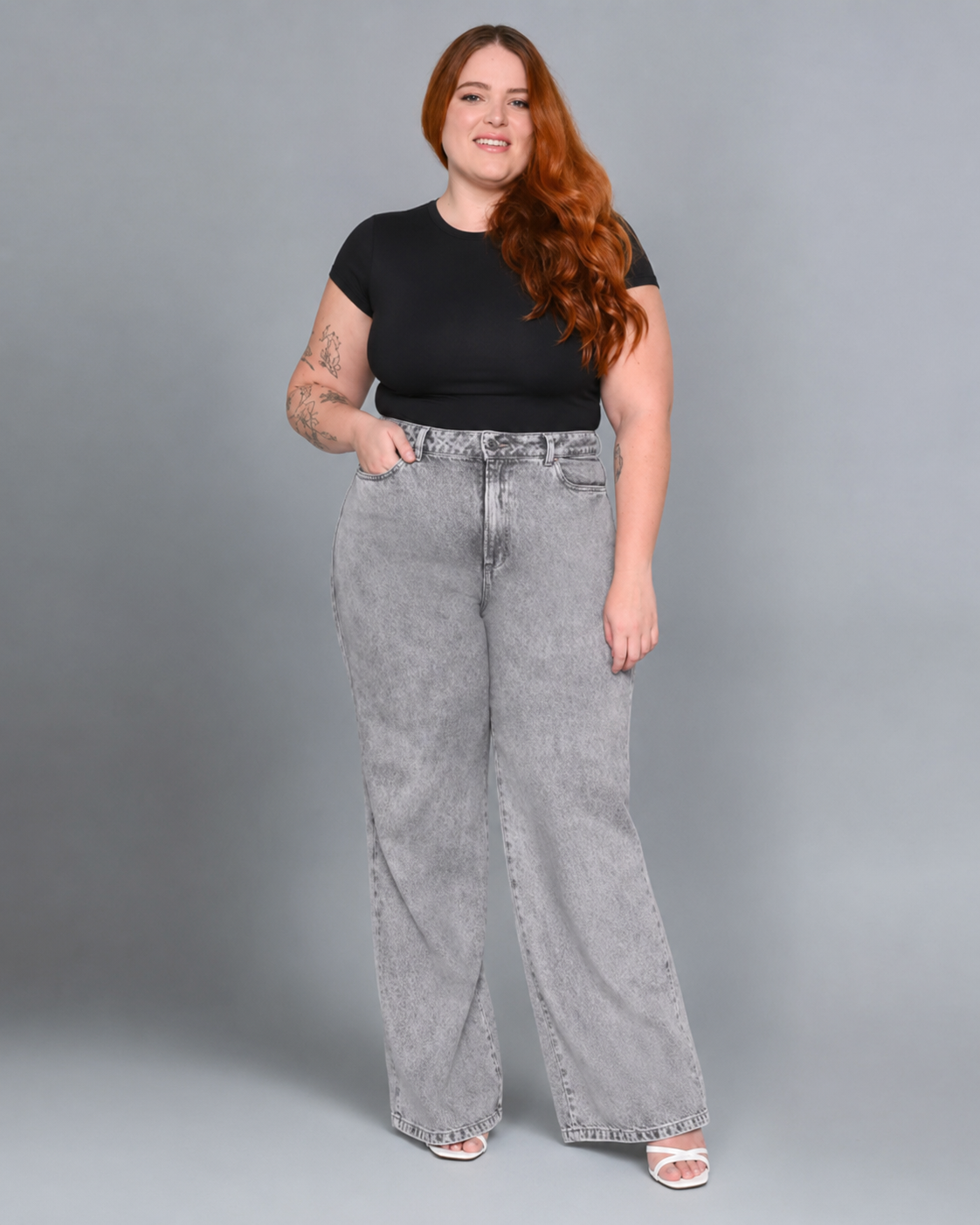 Calça Feminina Wide Leg Plus Size - 38990