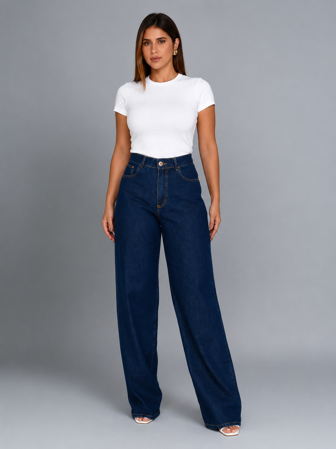 Calca Fem Wide Leg Regular - 38994