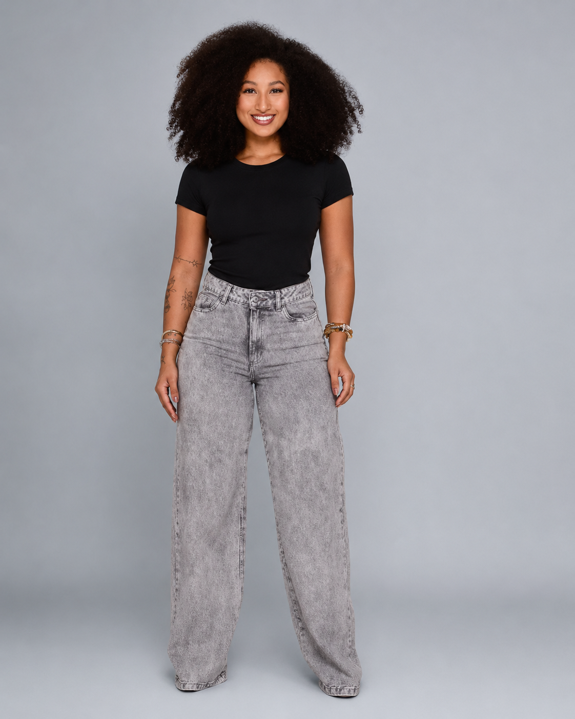 Calça Feminina Wide Leg Regular - 39015