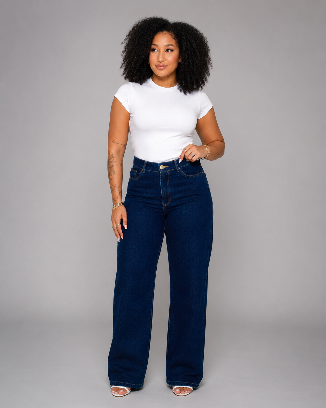Calça Feminina Wide Leg Regular - 38991