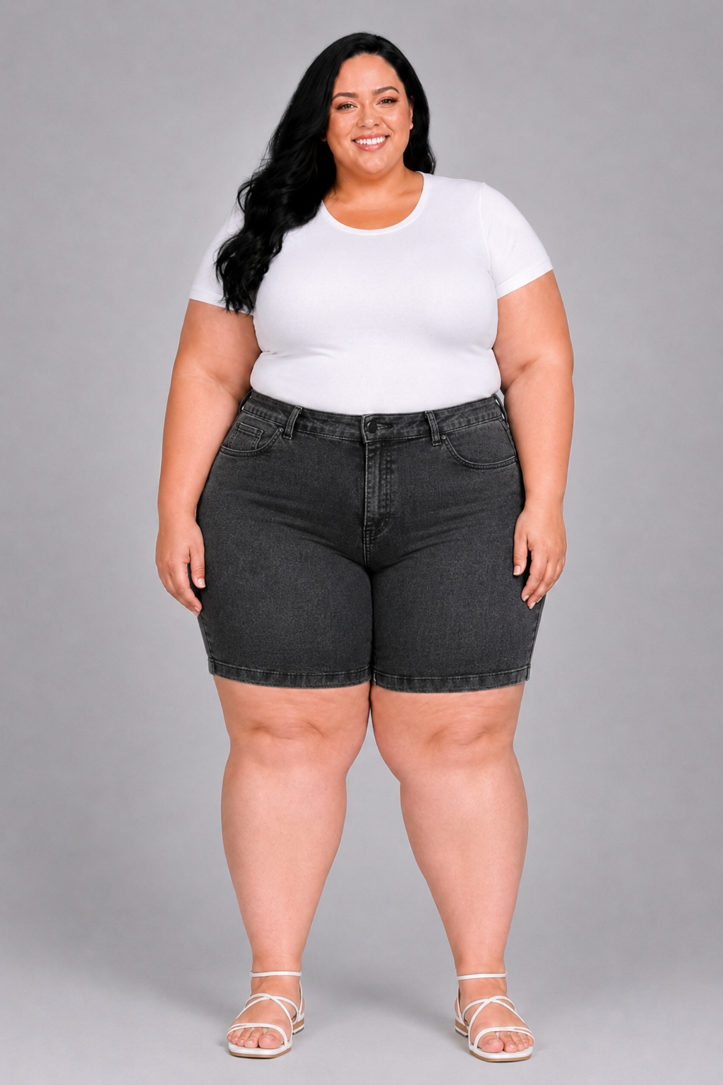 Bermuda Feminina Meia Coxa Plus+ El - 39104