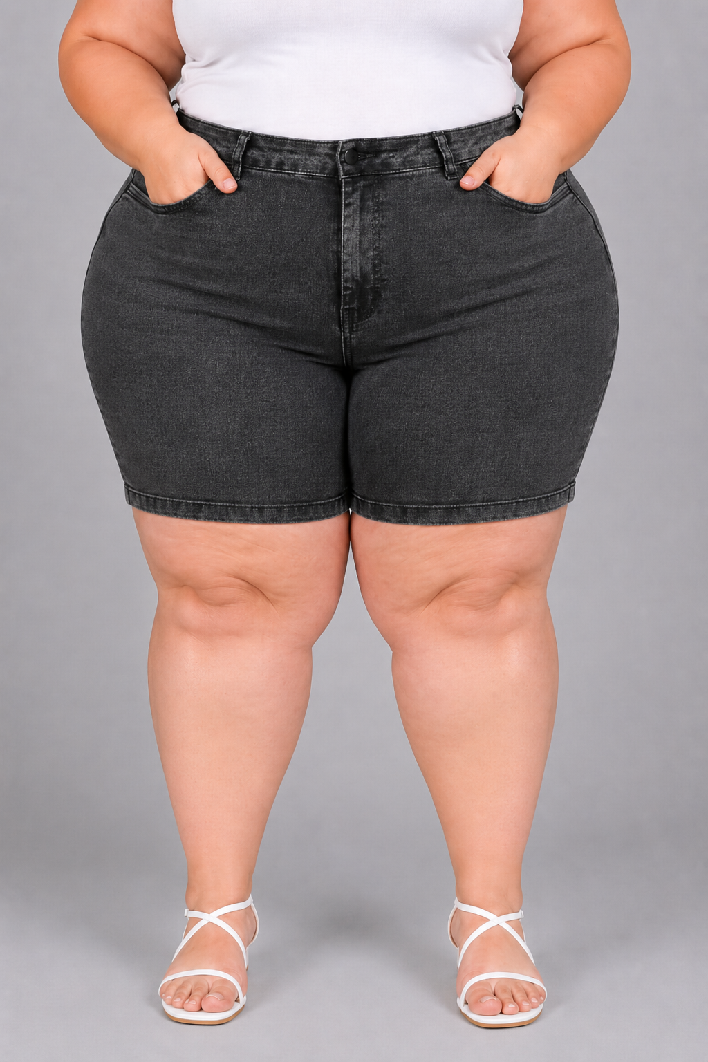 Bermuda Feminina Meia Coxa Plus+ El - 39104