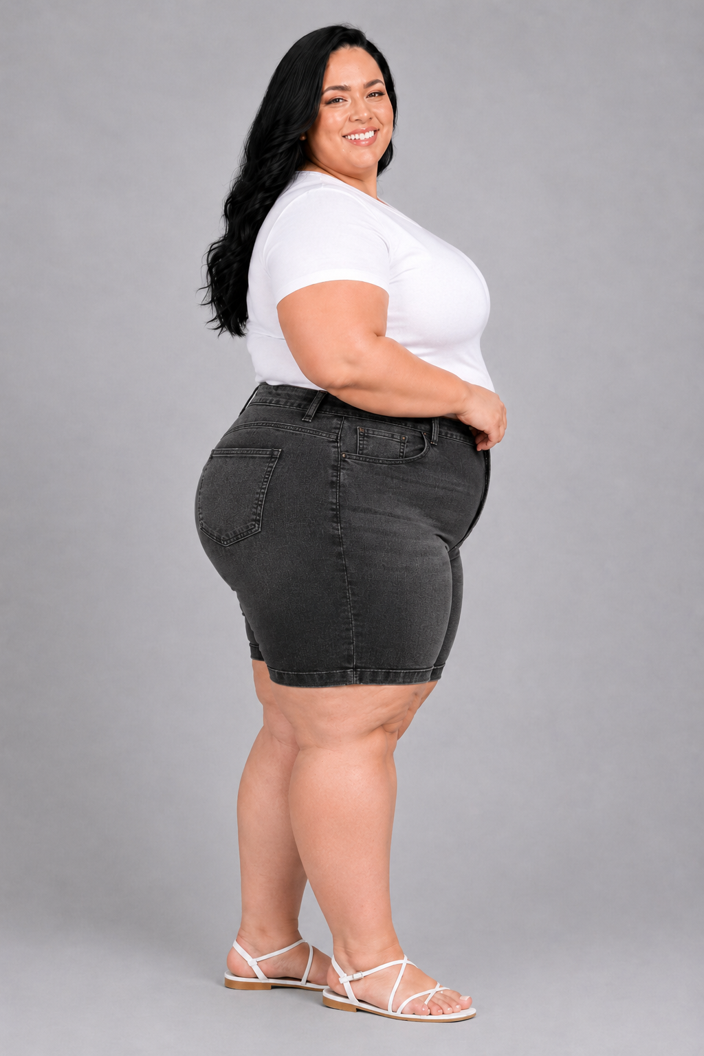 Bermuda Feminina Meia Coxa Plus+ El - 39104