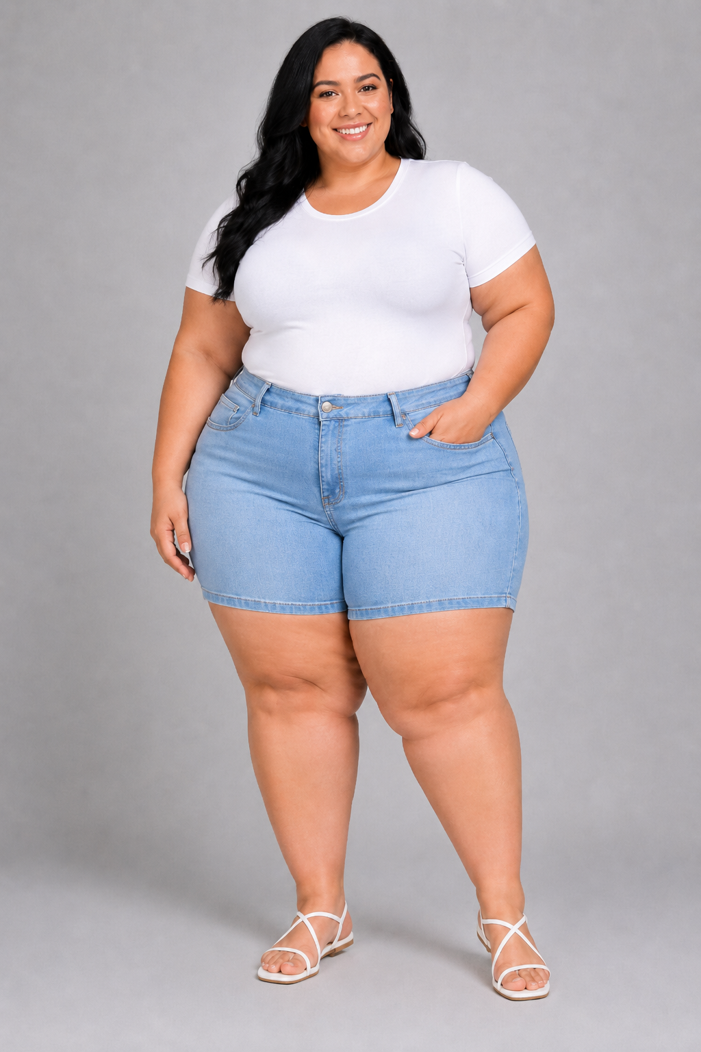 Shorts Feminino Plus+ El - 39070
