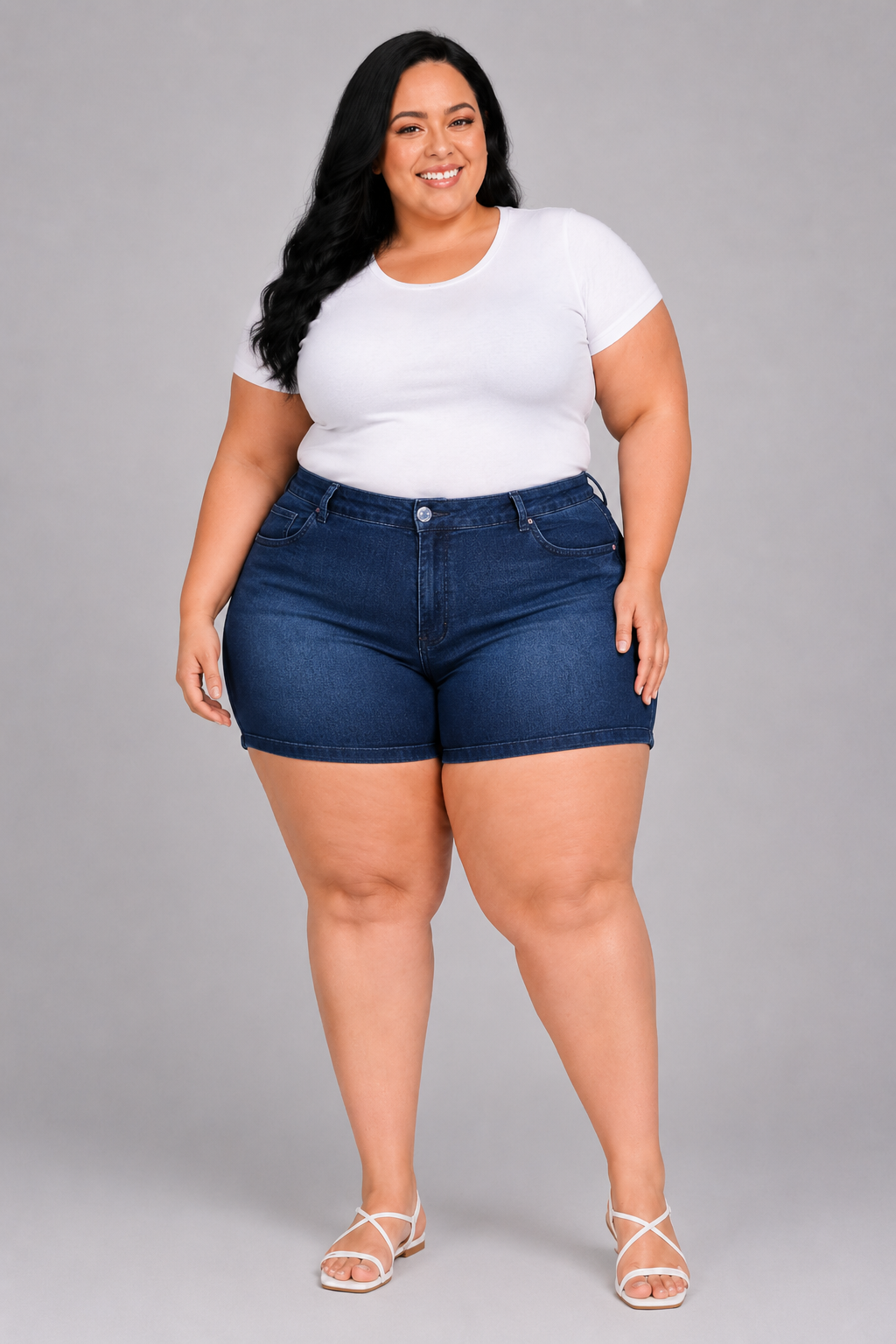 Shorts Feminino Plus + El - 39065