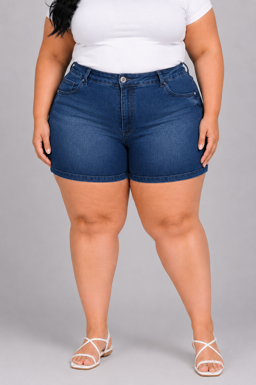 Shorts Feminino Plus + El - 39065