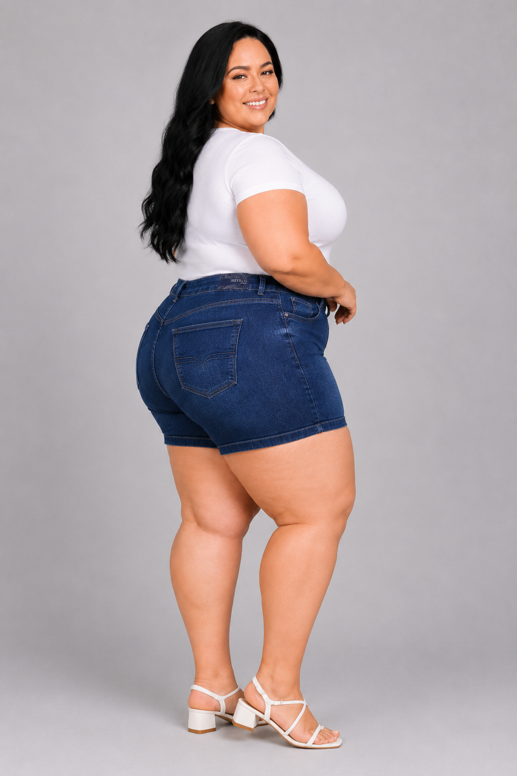 Shorts Feminino Plus + El - 39065