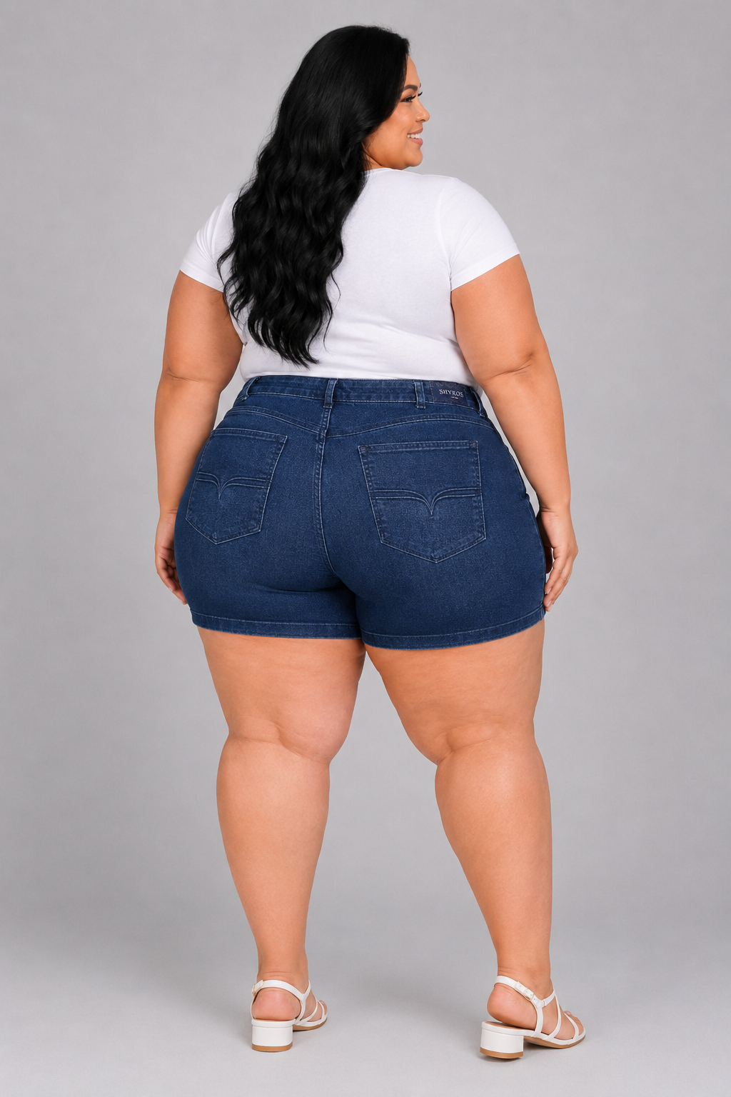 Shorts Feminino Plus + El - 39065