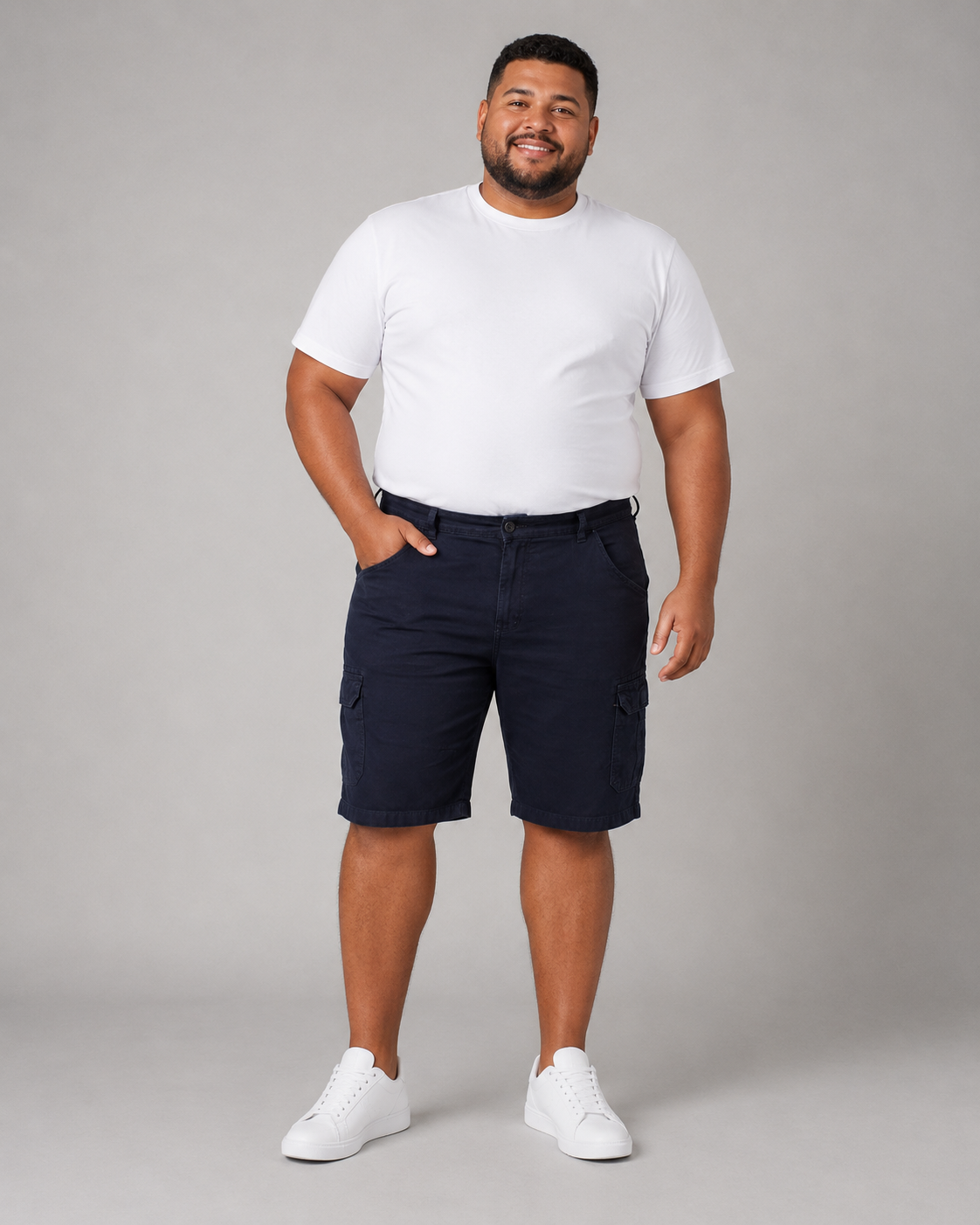 Bermuda Jeans Masculina Cargo Plus Size - 30294