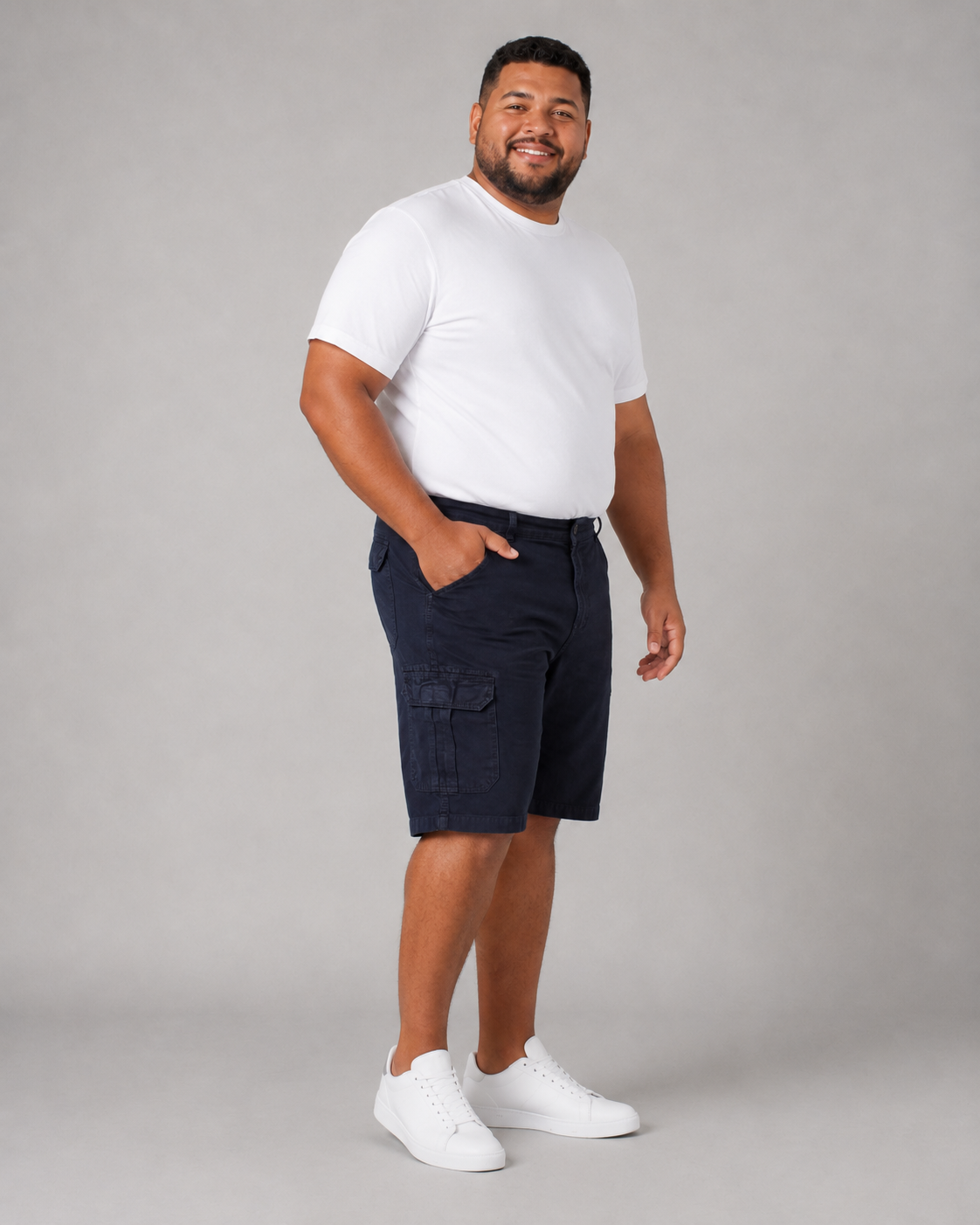 Bermuda Jeans Masculina Cargo Plus Size - 30294
