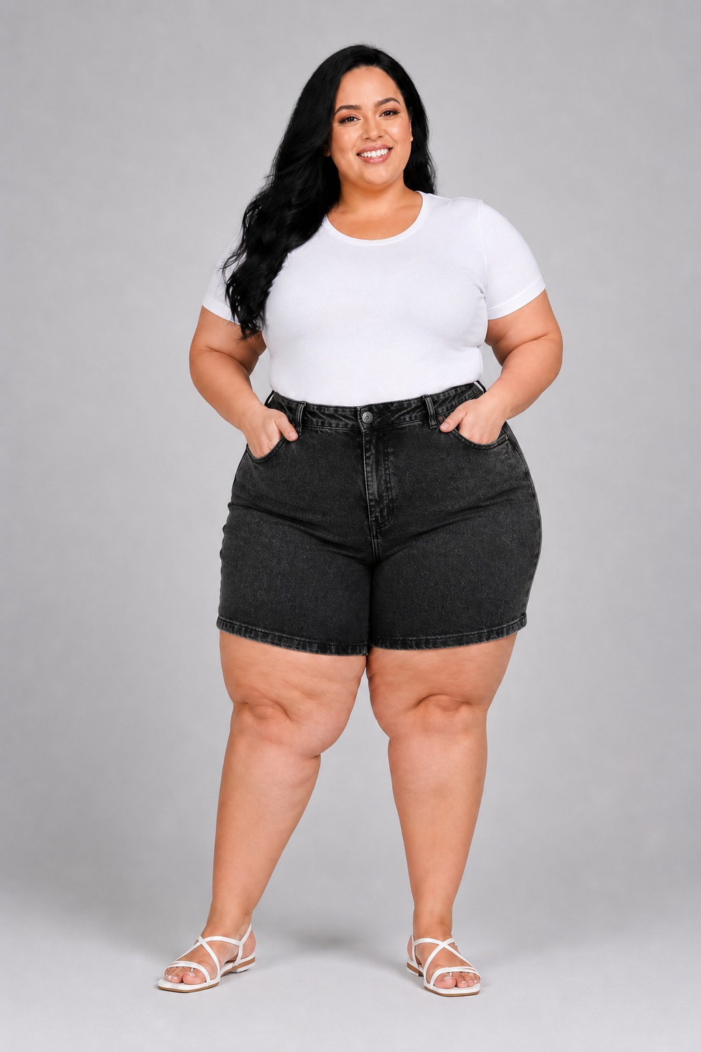 Shorts Feminino Plus + El  - 39103